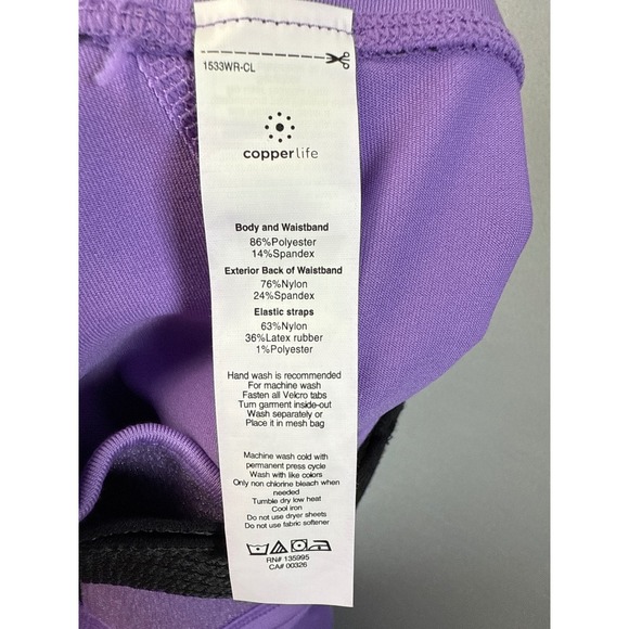 NWT Copper Life Lilac Breeze Adjustable Waist Leggings Womens Size M Workout Gym - Picture 8 of 14
